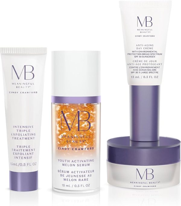 Meaningful Beauty Anti-Aging Daily Skincare System, Gift Set