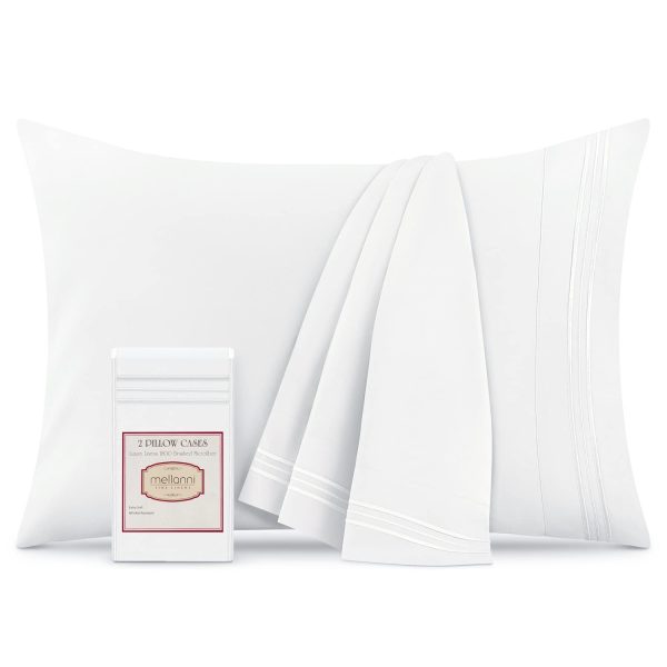 Mellanni King Size Pillow Cases 2 Pack