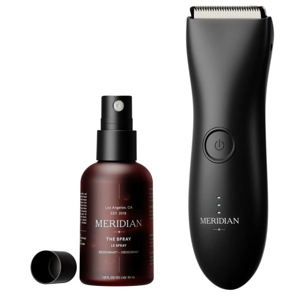 Men’s Waterproof Electric Below-The-Belt Trimmer and The Spray