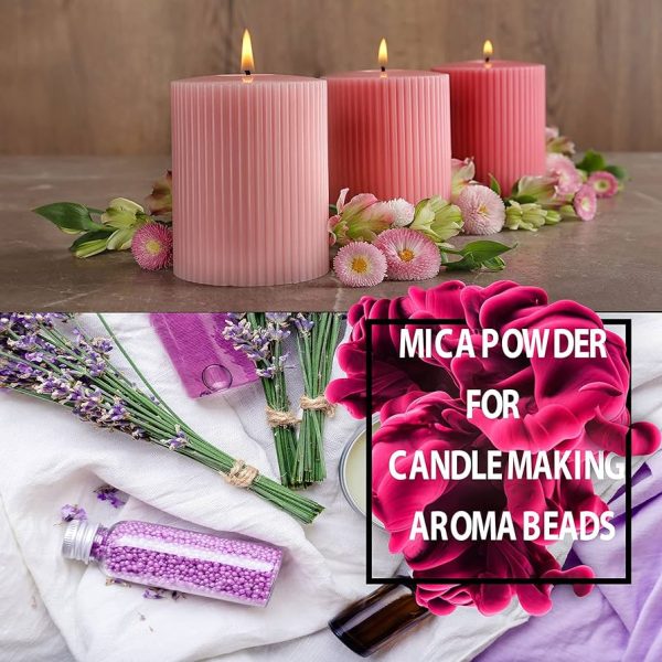 Mica Powder 24 Color Shake Jars - Huge 240g/8.47oz Set