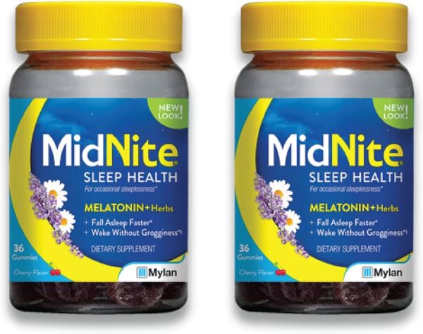 MidNite Drug-Free Sleep Aid, Chewable Tablets, Cherry Flavored