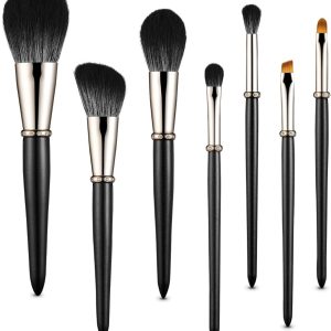 MIKOO-REMEI Makeup Brushes, 7Pcs Premium Synthetic Contour