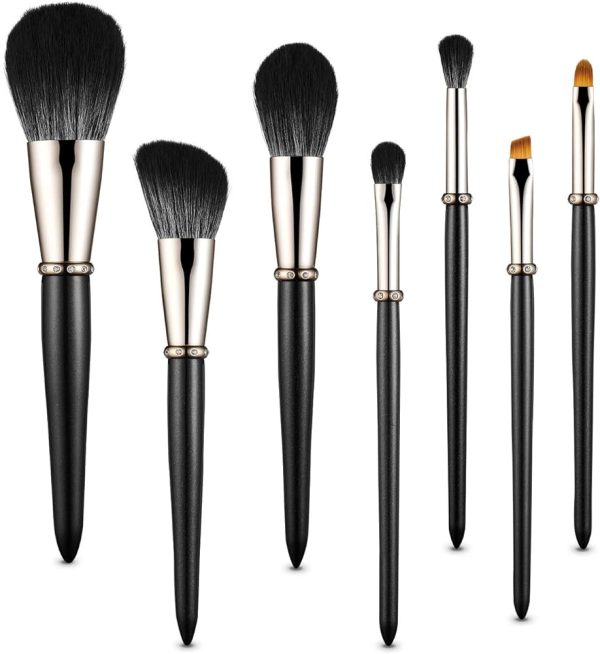MIKOO-REMEI Makeup Brushes, 7Pcs Premium Synthetic Contour