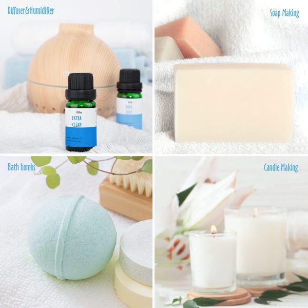MitFlor Clean Set of Scented Oil, Soap & Candle Making Scents