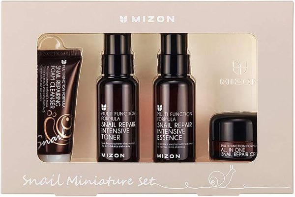 Mizon Snail Skincare Best Sellers Set - Mini Sized Snail Foam Cleanser
