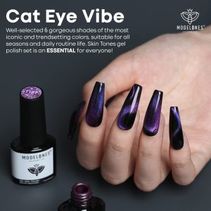 MODELONES Cat Eye Gel Polish Set Chameleon Magnetic Gel Polish