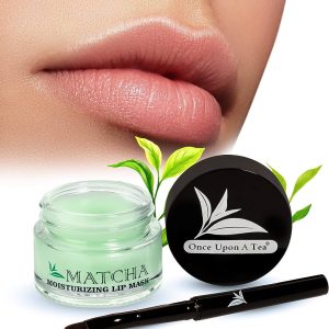 Moisturizing Green Tea Matcha Sleeping Lip Mask Balm, Younger Looking Lips