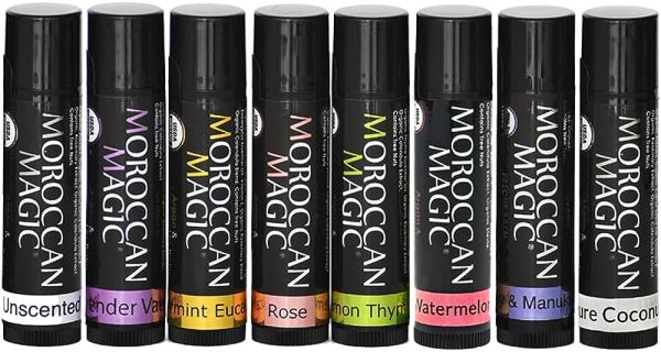 Moroccan Magic Organic Lip Balm Variety Pack Gift Set | Made with Natural Argan