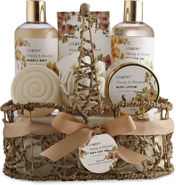 Mothers Day Premium Bath and Body Gift Basket For Women – 30 Piece Set