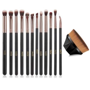 MSQ Eye Makeup Brushes 12pcs Rose Gold Eyeshadow Makeup Brushes Set