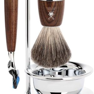 MÜHLE RYTMO Steamed Ash 4-Piece Pure Badger