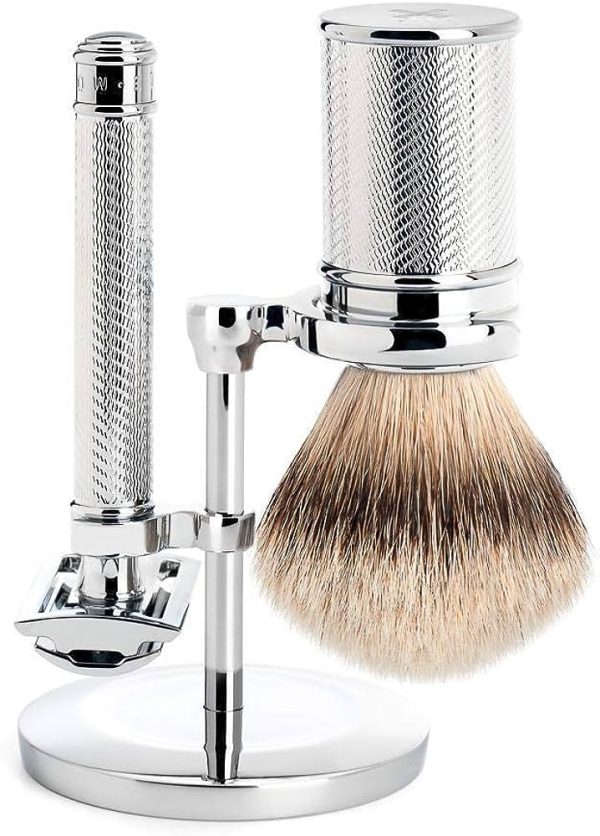MÜHLE Silvertip Badger Safety Razor Shaving Set
