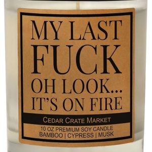 My Last F - Premium Scented Funny Candles