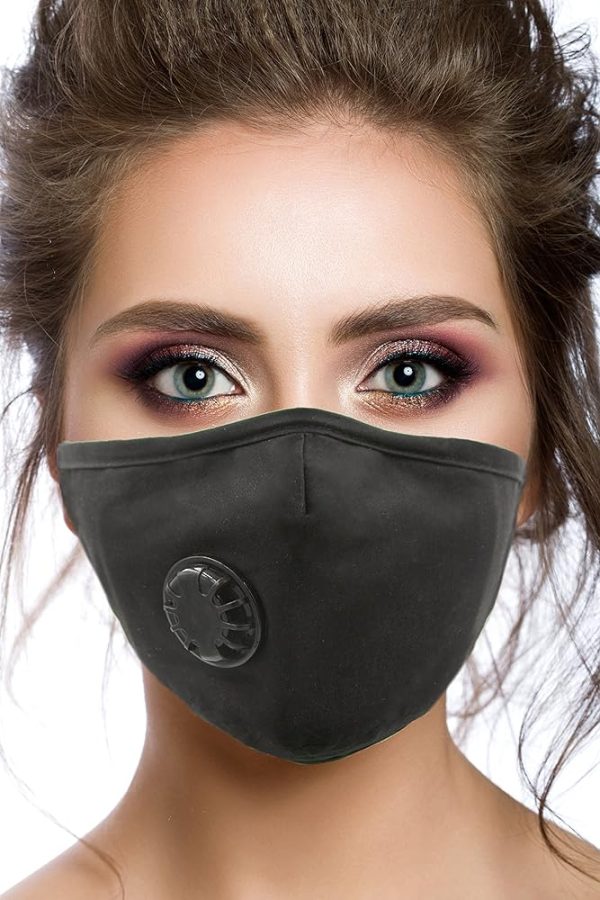 N95 Respirator Mask With Breathing Valve Washable Cotton Activated Carbon