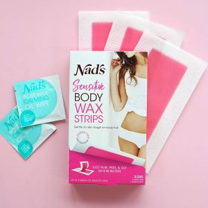 Nad's Body Wax Strips - 2-In-1 Skin Exfoliator