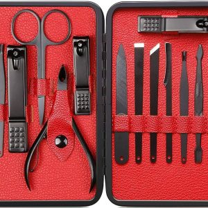 Nail Clippers Set Stainless Steel Nail Cutter Pedicure Kit 5 Piece Nail File Sharp Nail