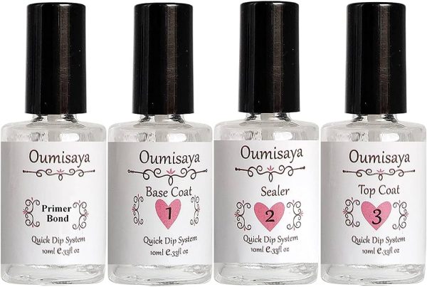 Nail Dipping Powder Liquid Set Starter Kit - Includes Primer