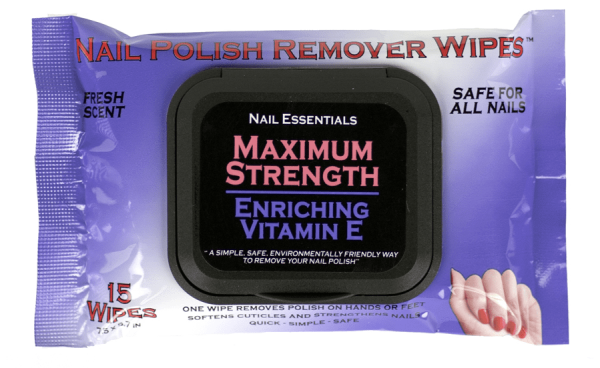 Nail Essentials Nail Polish Remover Wipes - Vitamin E Enriched