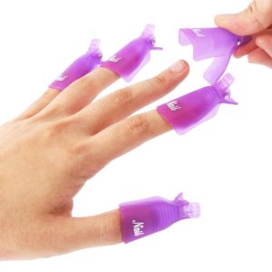 Nail Polish Remover Clips,TsMADDTs 30pcs Acrylic Nail Art Soak Off Clip Caps