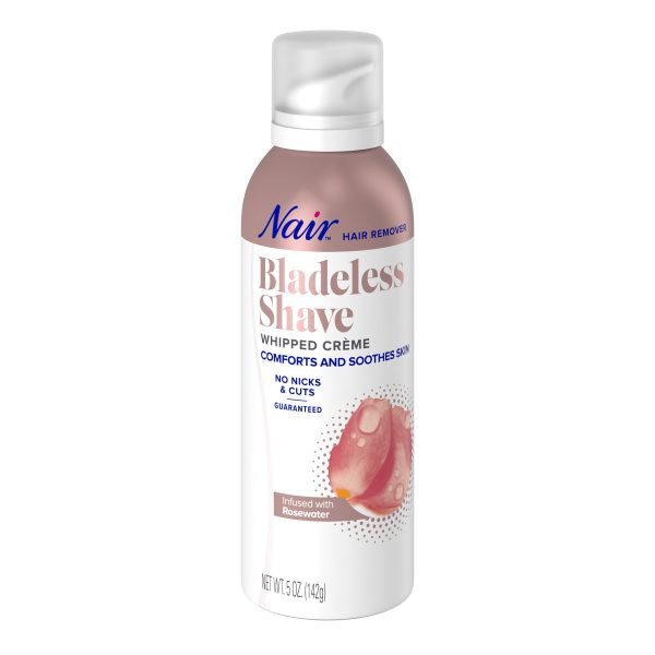 Nair Hair Remover Bladeless Shave Whipped Crème – Painless Hair Removal for Silky Smooth Skin