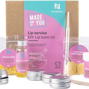 Naissance Make Your Own Lip Balm Kit 'Lip Service' Luxury (12 Piece Set)