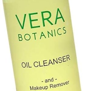 Vera Botanics Oil Cleanser and Makeup Remover - Gentle Daily Deep Face Wash with Only 4 Ingredients