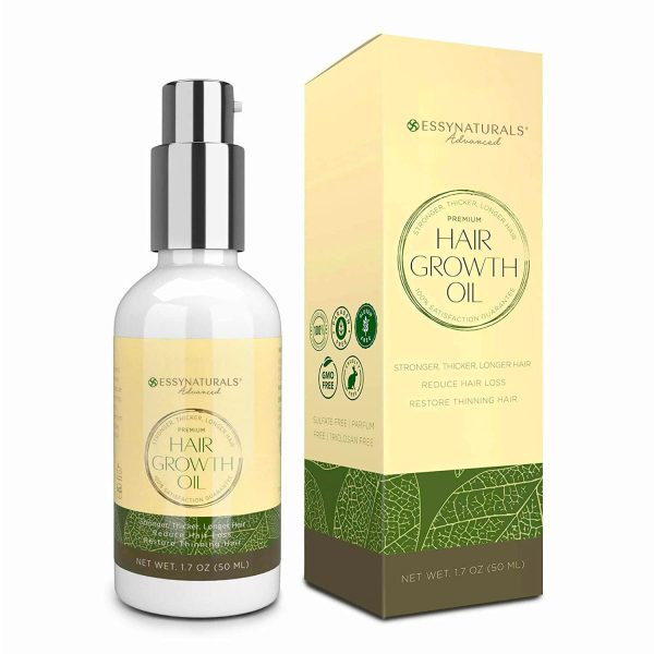 Natural Hair Growth Oil with Caffeine and Biotin - Hair Growth Oil for Stronger