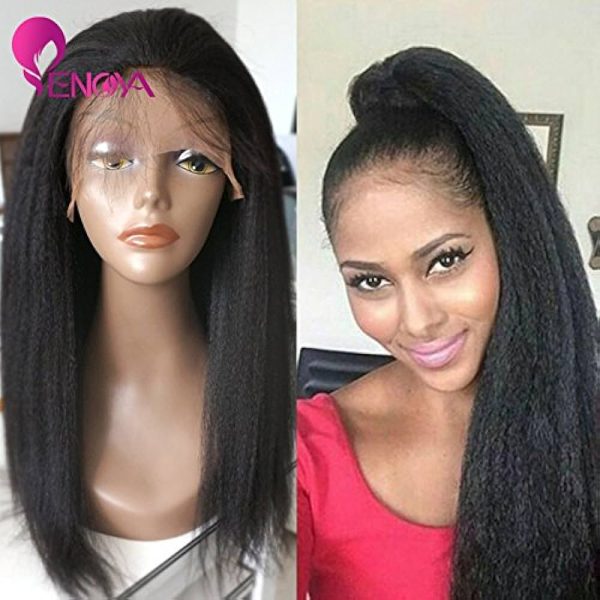 Natural Looking Italian Yaki Lace Front Wigs/Silk Top Lace Front Wigs