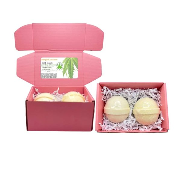 Natural Organic Bath Bomb Gift-Set - Coconut, Hemp and Essential Oils
