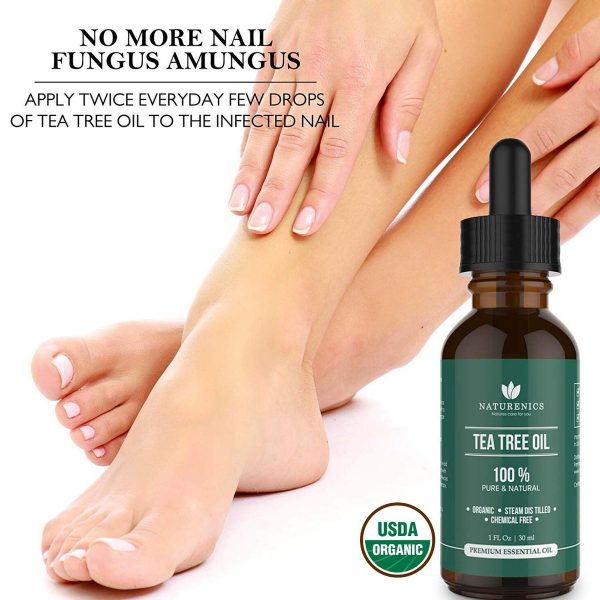 Naturenics Tea Tree Essential Oil-100% USDA Organic Melaleuca