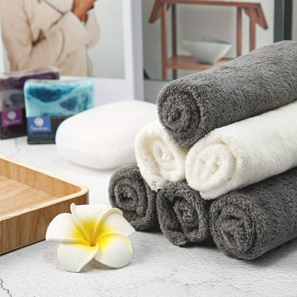Natwag Makeup Remover Cloth 5 Pack -Reusable Microfiber Cleansing Towel
