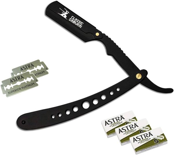 New Ergonomic Design Stainless Steel Professional Folding Straight Edge Barber