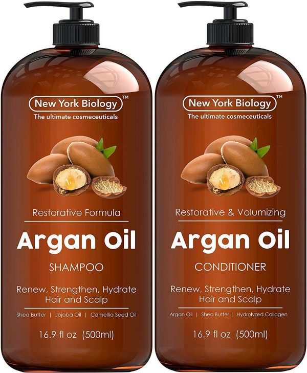 New York Biology Moroccan Argan Oil Shampoo and Conditioner