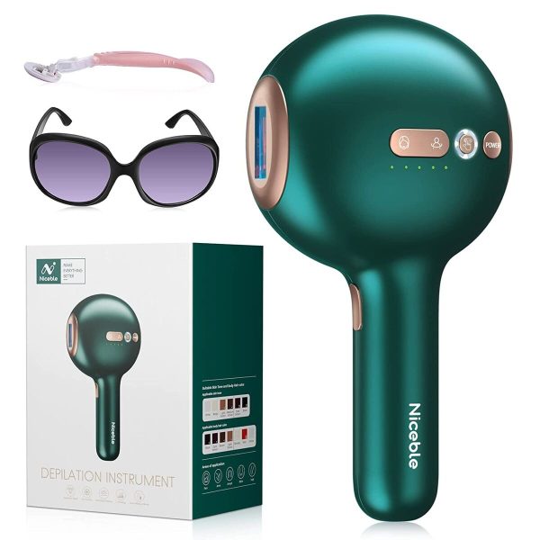 NICEBLE Hair Removal Device with Sapphire Ice-cooling System