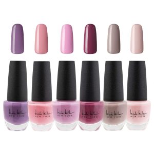 Nicole Miller Nail Polish Set, 6 Piece Nail Polish Collection, Quick Dry Nail Polish