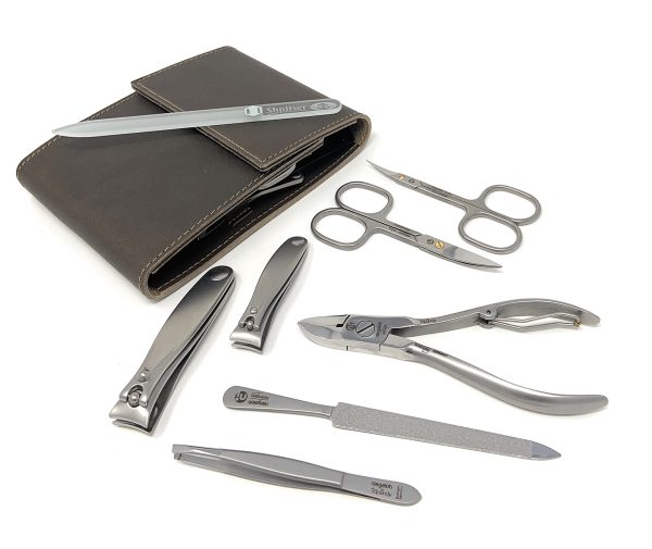 Niegeloh Solingen 7 pcs XL TopInox German Men's Nail Grooming Kit