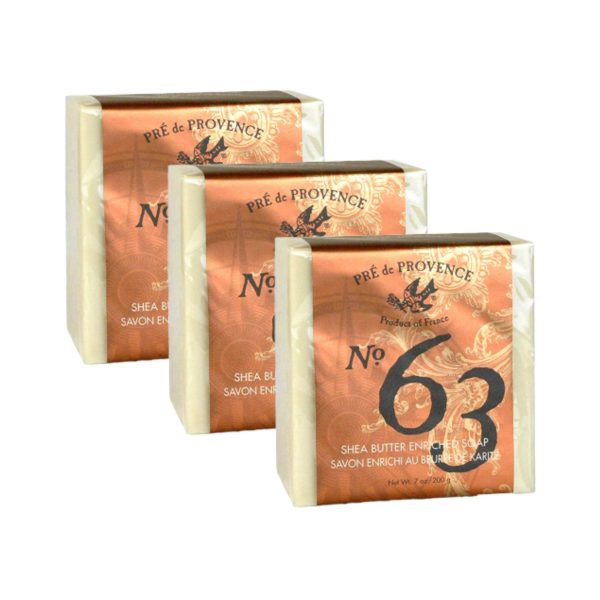 No. 63 Men's 200 Gram Cube Soap, Aromatic, Warm, Spicy Masculine Fragrance