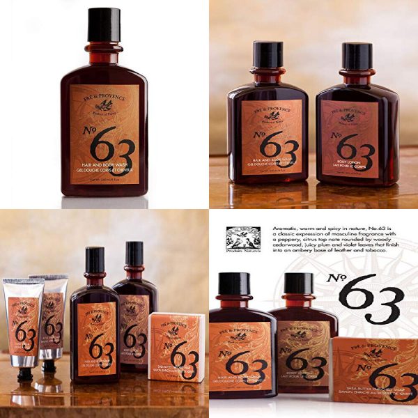 No. 63 Men's Shower Gel, Aromatic, Warm, Spicy Masculine Fragrance