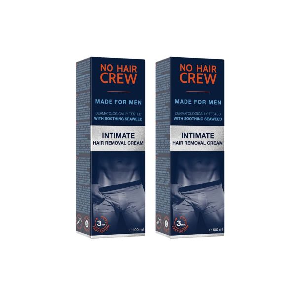 No Hair Crew Intimate/Private At Home Hair Removal Cream for Men