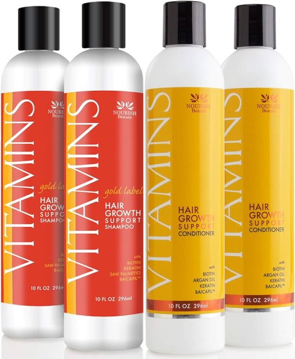Nourish Beaute Vitamins Premium Shampoo and Conditioner