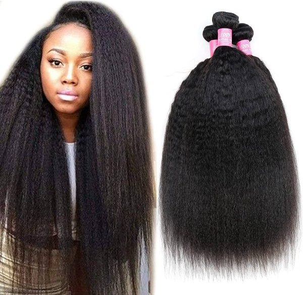 Odir Brazilian Kinky Straight Human Hair 3 Bundles