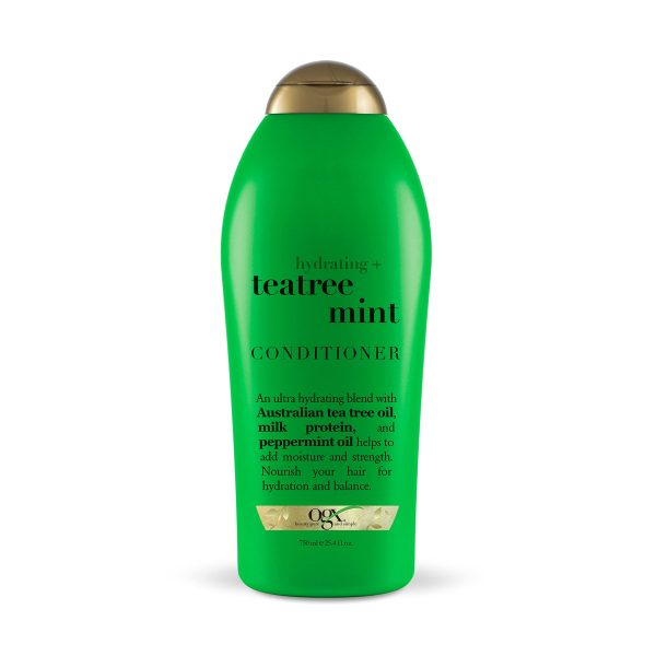 OGX Hydrating TeaTree Mint Conditioner, 13 Ounce Bottle, Hydrating