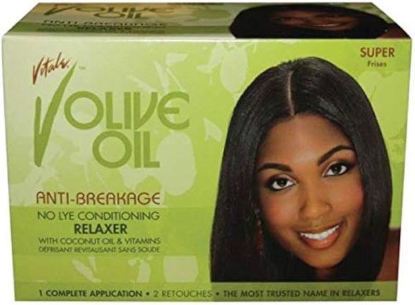 Olive Oil No Base Relaxer Regular, 20 fl oz - Anti Breakage Hair Strengthening
