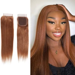 Ombre Human Hair Bundles with 5x5 Closure,SHOWJARLLY 8A Grade Brazilian