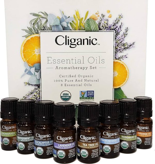 Organic Aromatherapy Essential Oils Set