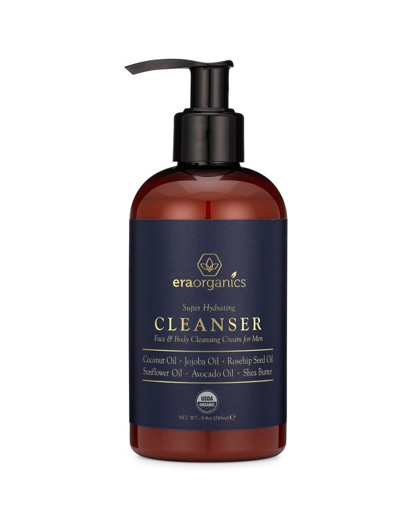 Organic Men's Face & Body Wash - Premium Moisturizing Cleanser