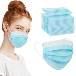 Original Blue Mouth Mask Face Safety Mouth Masks 3 Layer