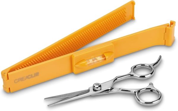 Unlock Professional Haircut Perfection at Home with the Original CreaClip Set and Scissors