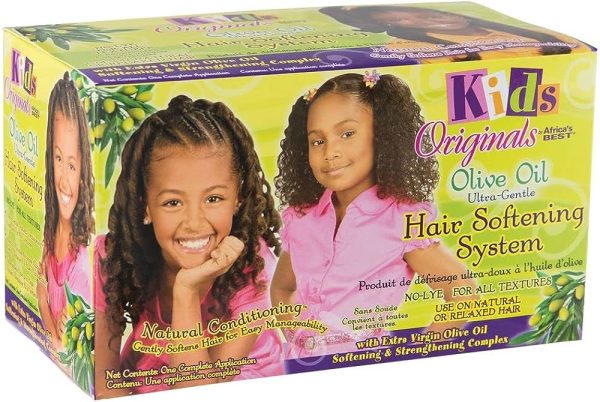ORS Olive Oil Girls Soft Curls No-Lye Creme Texture Softening System Kit