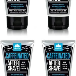 Pacific Shaving Company Caffeinated Aftershave - Helps Reduce Appearance